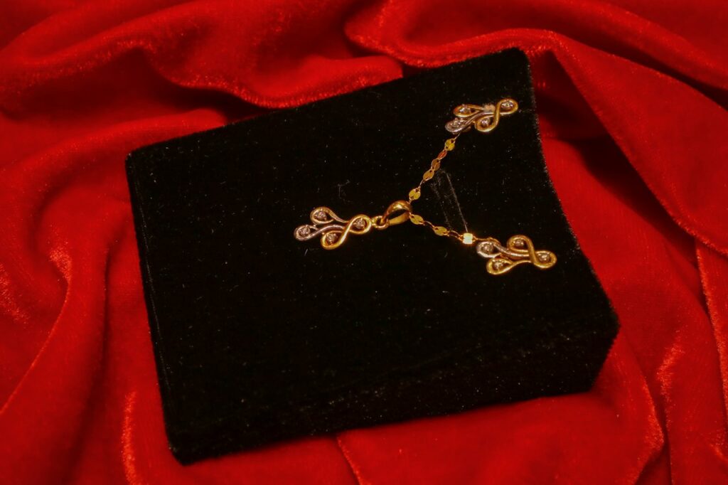 Gold-Plated Geometric Pendant Necklace